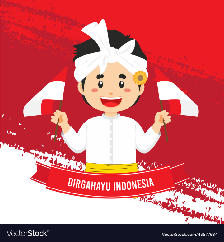 vectorstock,Independence,Day,Character,Background,Cartoon,Boy,Happy,Hat,Red,Template,Male,Banner,Concept,Indonesia,Smiling,Bali,Vector,Black,Hair,Person,Asian,Flat,Portrait,Fur,Isolated,Holding,Multicolored,Wearing,Celebrating,Short