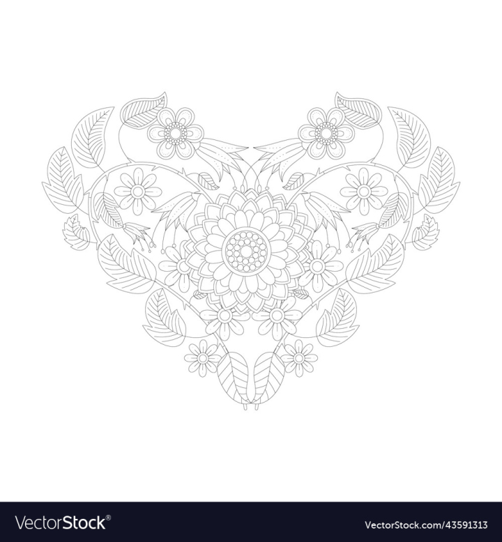 vectorstock,Floral,Page,Coloring,Spring,Pdf,Png,Book,Mandala,Design,Kids,Pages,Bundle,Kdp,Interior,Flowers,Abstract,Background,Print,Ready,Flower,Adult,For,Activity