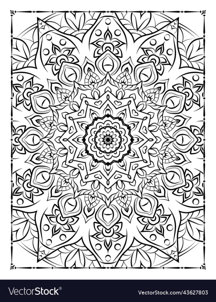 Free: mandala floral coloring page adults kdp - nohat.cc