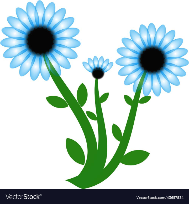 vectorstock,Flowers,Set,Of,With,Leaf