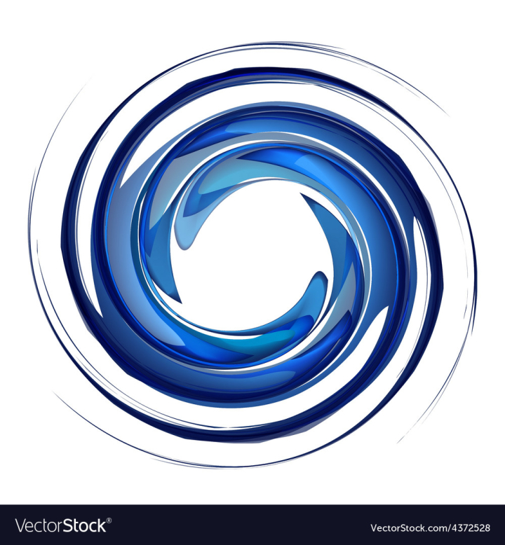 Free: Isolated water vortex vector image 