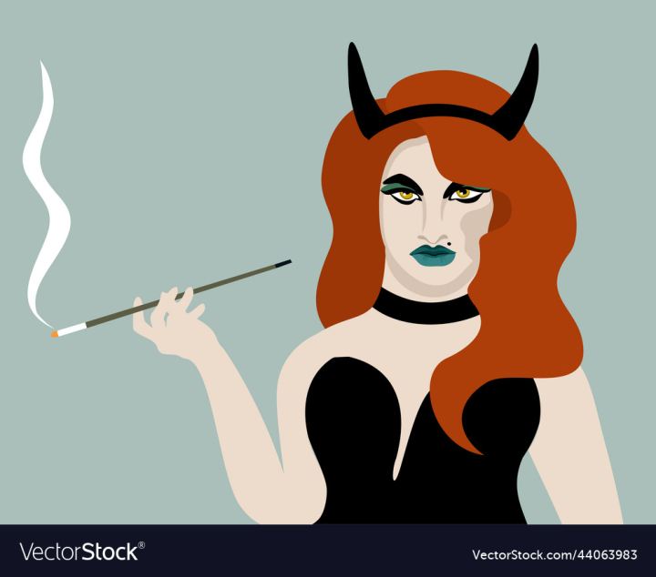vectorstock,Witch,Young,Black,Horns,Halloween,Cigarette,Red Haired,Vector,Background,Hair,Party,Person,Female,Beauty,Dress,Green,Magic,Autumn,Holiday,Magical,Celebration,Portrait,Smoke,Mystery,Costume,Gothic,October,Redhead,Pale,Sorcery,Mouthpiece,Illustration,Girl,Vintage,Woman,Hand,Danger,Angry,Fantasy,Witchcraft,Attractive,Mystic,Carnival,Filter,Expressive,Cigar,Toxic,Nicotine,Tobacco,Alchemy,Occult,Smoker,Birthmark,Yellow,Eyes