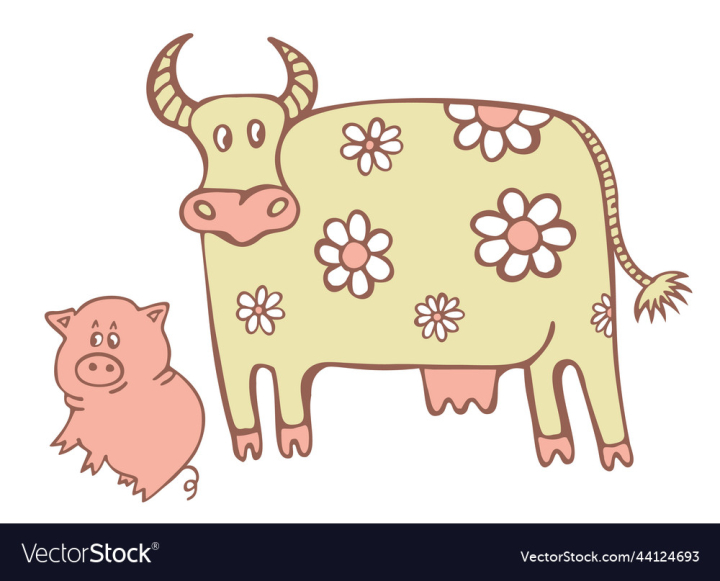 vectorstock,Cow,Doodle,Domestic,Pig,Animal,Cute,Decorative,Isolated,Camomile,Vector,White,Pink,Pet,Nature,Fun,Milk,Farming,Dairy,Agriculture,Brown,Yellow,Standing,Farm,Fat,Snout,Funny,Cattle,Mammal,Rural,Cheerful,Farmland,Happy,Drawing,Flowers,Natural,Beef,Country,Zoo,Piglet,Fauna,Concept,Outdoor,Industry,Pork,Livestock,Horn,Farmer,Horned,Udder,Hooves,Breeding,Cowshed,Piggery