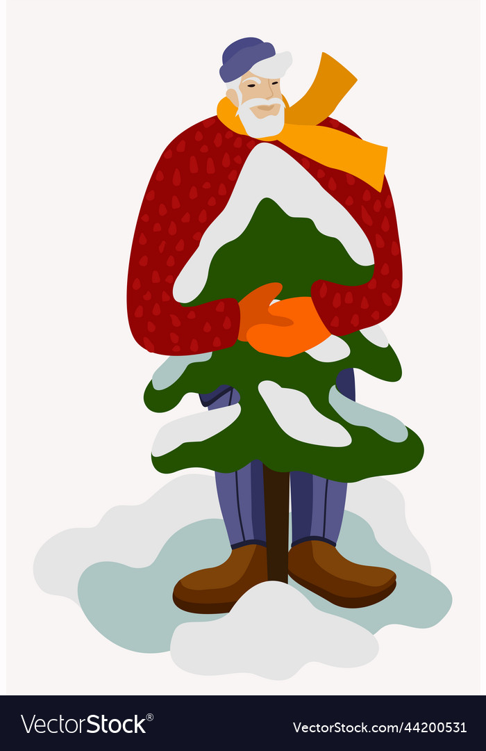 vectorstock,Man,Christmas,Holding,Elderly,Tree,Forest,Happy,Hat,Design,Person,Cartoon,Fun,Male,New,Holiday,Human,Gift,Celebration,Character,Activity,Festive,Father,Merry,December,Year,Claus,Moustache,Congratulation,Coziness,Vector,Illustration,Snow,Red,Party,Winter,Sign,Season,North,Symbol,Xmas,Outdoors,Santa,Outdoor,Traditional,Seasonal,Noel
