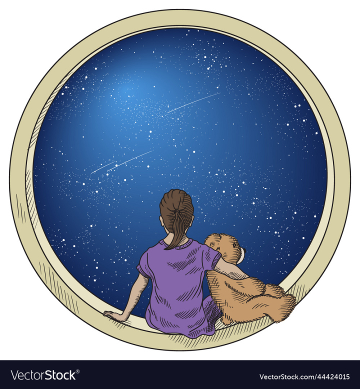 vectorstock,Girl,Star,Space,Round,Young,Comet,Porthole,Game,Travel,Ship,Sky,Sitting,Looking,Dream,Child,Galaxy,Science,Flight,Back,Goal,Constellation,Distant,Universe,Outsider,Nebula,Abyss,Mental,Observatory,Interstellar,Observation,Drawing,Light,World,People,Color,Deep,Mystery,Dark,Sadness,Distance,Mysterious,Search,Philosophy,Secret,Humanity,Fabulous,Other,Vector,Illustration,Fairy,Tale