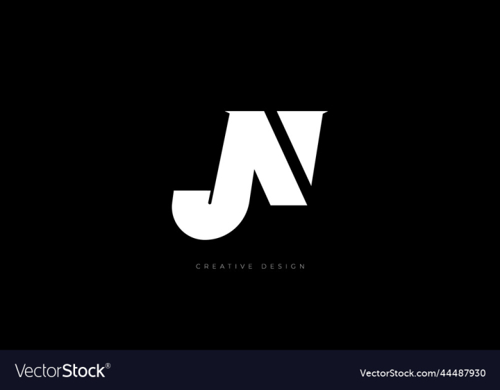 Premium Vector | Initial letter jn logo design creative modern symbol icon  monogram