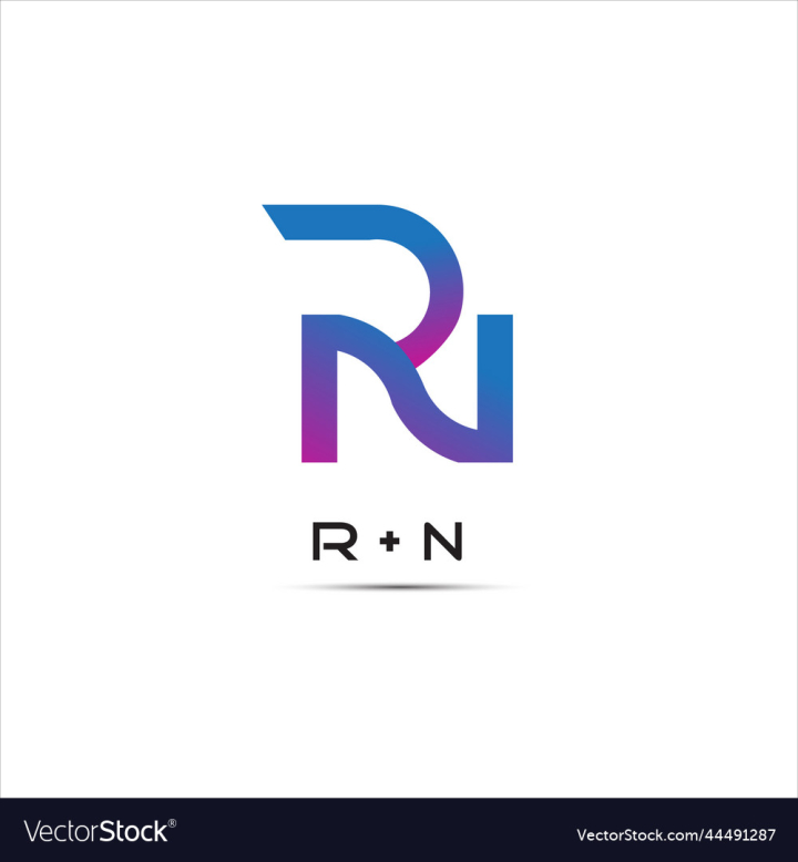 Initial Rn Letter Logo Design Modern Typography Vector Template. Creative  Luxury Letter Rn Logo Design Stock Vector - Illustration of icon, creative:  205724397