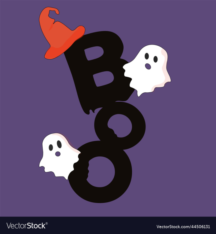 vectorstock,Halloween,Ghost,Boo,Scary,Autumn,Horror,Vector