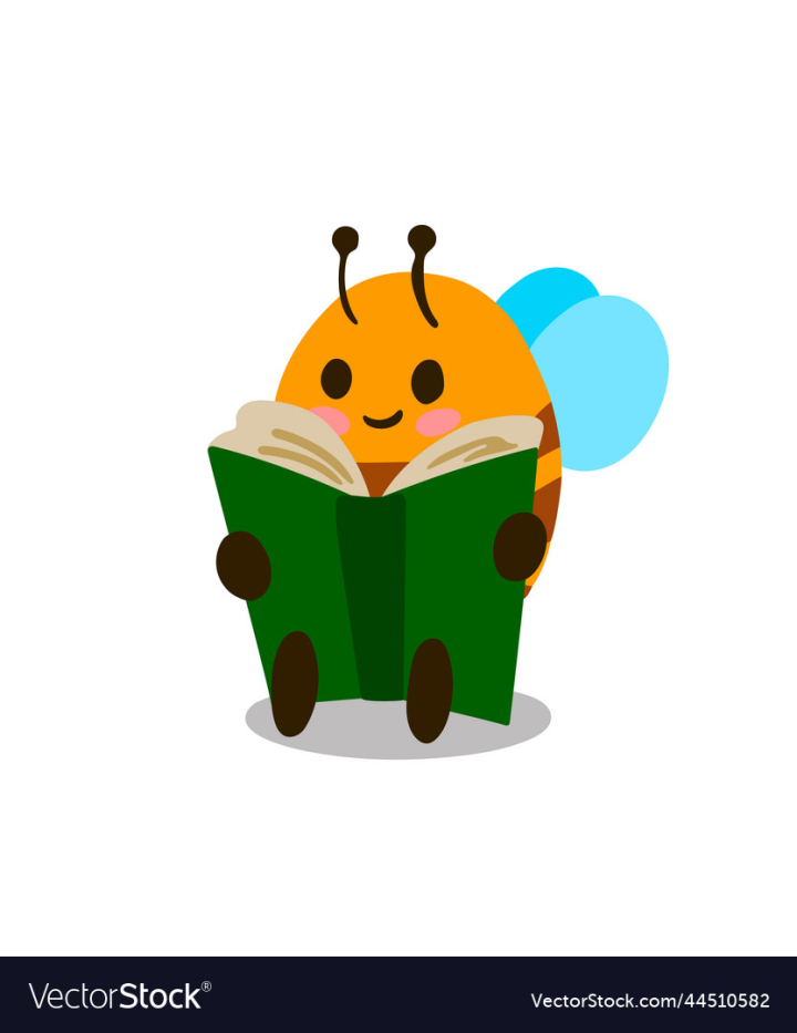 vectorstock,Learning,Cartoon,Bee,Cute,Education,Isolated,Vector,Illustration,Happy,Nature,Fun,Insect,Wing,Character,Smile,Adorable,Honeybee,Bumblebee,Honey,School,Student,Color,Study,Intelligent,Clever,Smart,Educate,Lesson,Busy