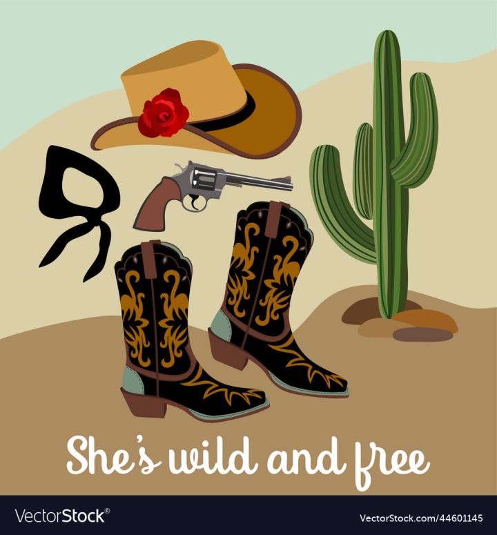 vectorstock,Fashion,Wild,Cowboy,Boot,Boots,Cactus,Bandana,Gun,Hat,Design,Old,Vintage,Plant,Decorative,Color,Brown,Country,Farm,Clothes,Ranch,Culture,American,Clothing,Equipment,America,Leather,Footwear,Accessories,Revolver,Ranger,Arizona,Vector,Red,Rose,Desert,Sign,Western,Rodeo,Symbol,West,Traditional,USA,Styled,Sheriff,Texas