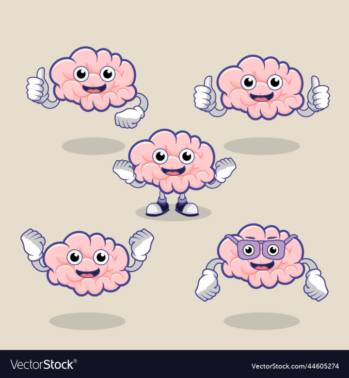 brain doodle cute
