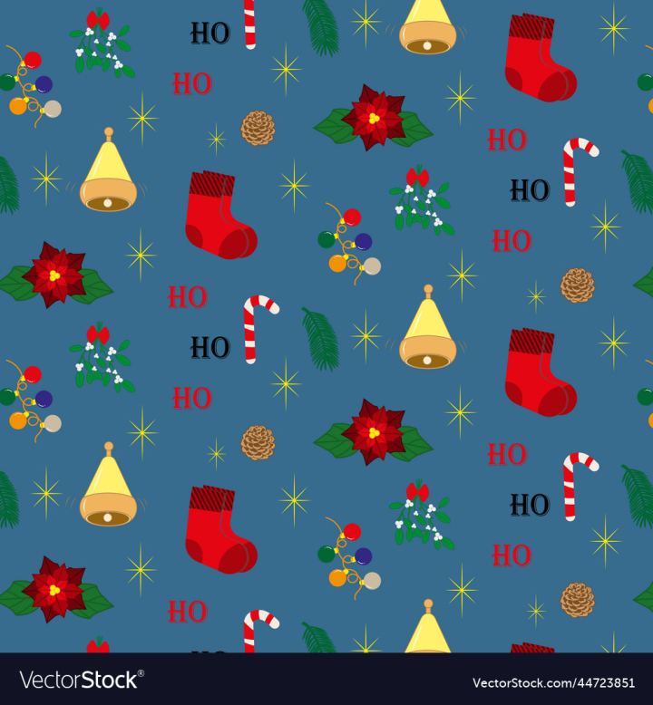 vectorstock,Pictures,Christmas,Tree,Pattern,Festive,Mood,Bell,Candy,Garland,Warm,Socks,Poinsettia