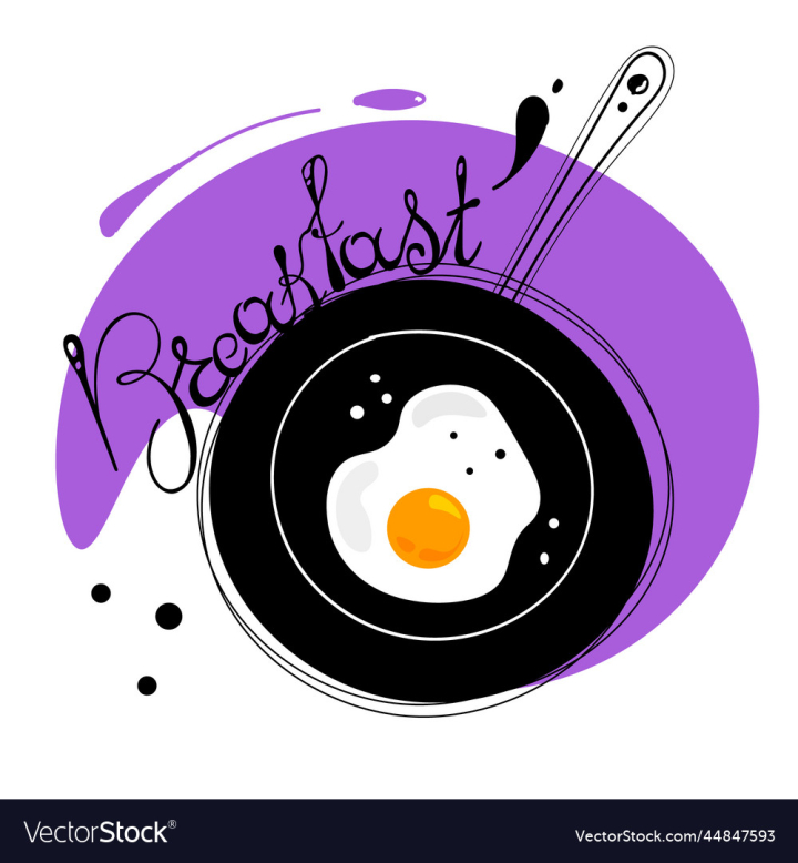 vectorstock,Breakfast,Scrambled,Eggs,Egg,Yolk,Restaurant,Kitchen,Poster,Cafe