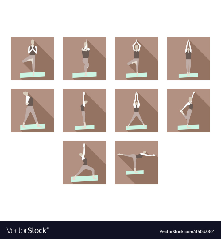 Free: yoga icon set - nohat.cc