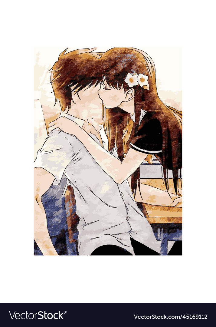 Free: anime kiss poster image 