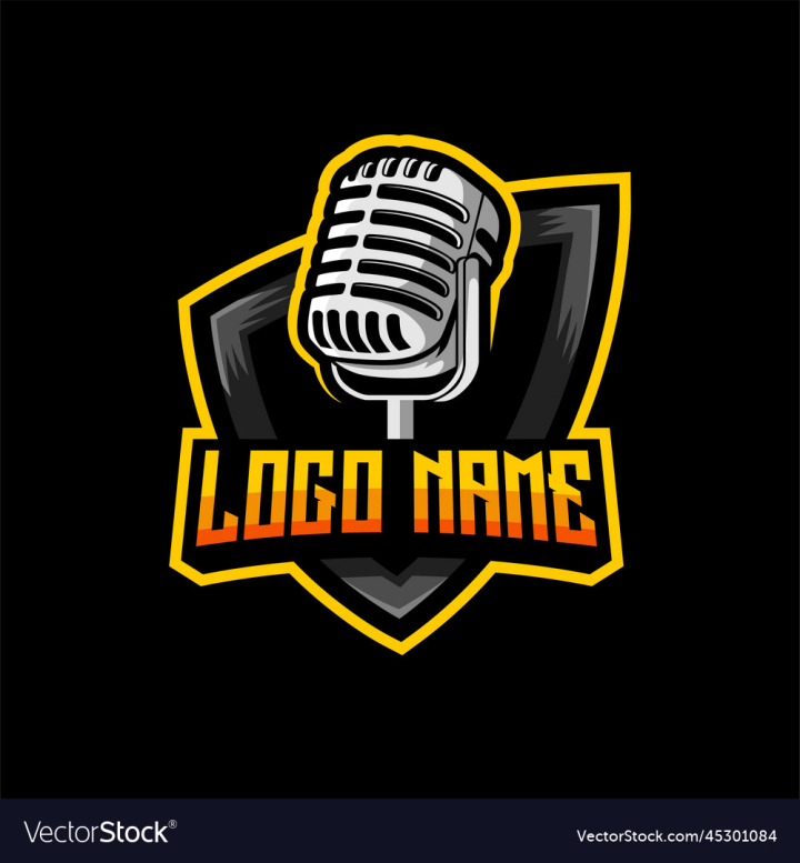 Talk podcast logo icon design Royalty Free Vector Image