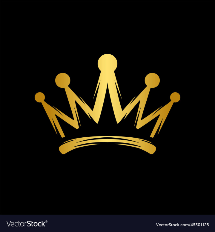Premium Vector  Golden queen logo, luxury beauty salon logo, long hair  logo design