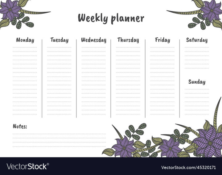 vectorstock,Planner,Template,Weekly,Flowers,Floral,Decorative,Leaf,Planners,Vector,Background,Plan,Flower,Leaves,Simple,Time,Note,Task,Goal,Week,Organize,Organizer,Daily,Organization,Organisation,Goals,Pattern,Mock,Up,To,Do,Set,Day,Business,Blank,Sheet,Calendar,Personal,Diary,Notepaper,Reminder,Schedule,Organiser,Minimalist,Printable,Graphic,Design,Management,Habit,Tracker