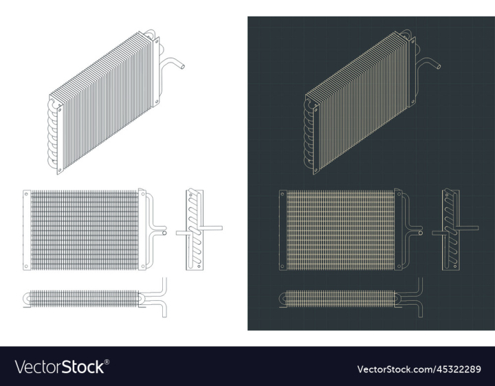 vectorstock,Blueprints,Heat,Exchanger,Air,Industrial,Vector,Illustration,Design,Exchange,Drawings,Structure,Isometric,Sketches,Conditioner,Conditioning,Radiator,Cold,Service,Equipment,Technology,Industry,Engineering,Pipe,Temperature,Cooling