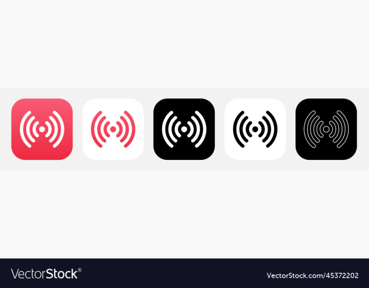 vectorstock,Radio,App,Icon,Vector,Logo,Iphone