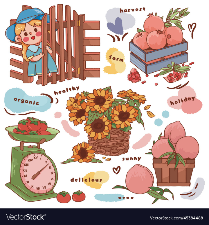 vectorstock,Farm,Sunflower,Peach,Tomatoes,Bird,Flower,Garden,Icon,Cartoon,Animal,Farming,Barn,Chicken,Flat,Cow,Baby,Horse,Domestic,Character,Cute,Curly,Colorful,Duckling,Harvest,Collection,Isolated,Chick,Gardener,Hen,Calf,Illustration,Pet,Nature,Sticker,Village,Pig,Page,Sheep,Smile,Set,Rural,Lamb,Watering,Rooster,Poultry,Woolly,Vector,Mouton,Blossom
