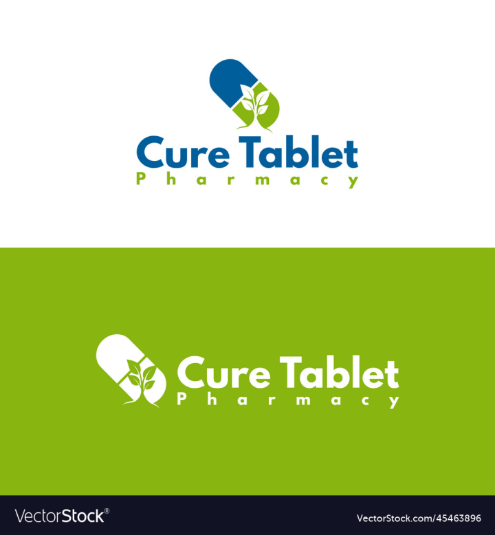 vectorstock,Medical,Tablet,Green,Health,Business,Logo,Minimalist,Leaf,Care,Medicine