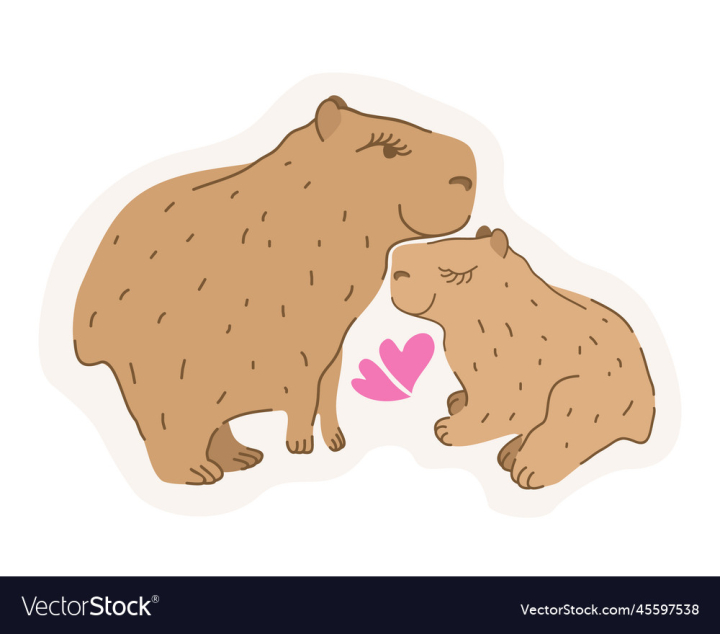 vectorstock,Love,Sticker,Isolated,Capybara,Animal,Valentine,Wildlife,Vector,Valentines,Day,Happy,Brown,Care,Wild,Couple,Cute,Friends,Hearts,Calm,Cheerful,Friendship,Pair,Beloved,Argentina,Hugs,Hydrocephalus,Capibara,Pantanal,Pink,Pet,Nature,Zoo,Big,Warm,Pig,Rodent,Fur,Smile,Funny,Fauna,Mammal,Happiness,Herbivore,Zoology,Furry,Fluffy,Herbivorous,Brasil,South,America