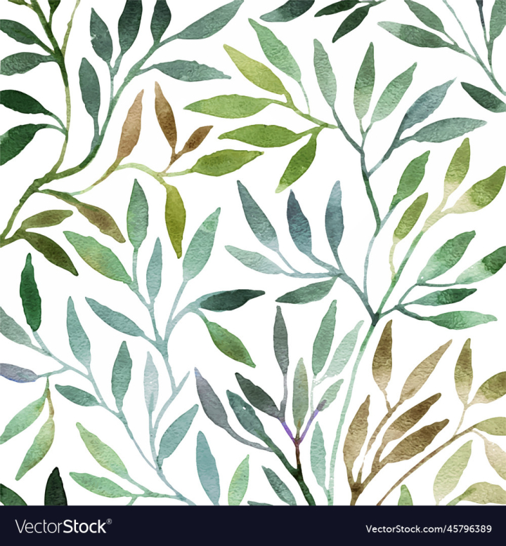Greenery canvas seamless texture vector. Green fabric textile Stock Vector
