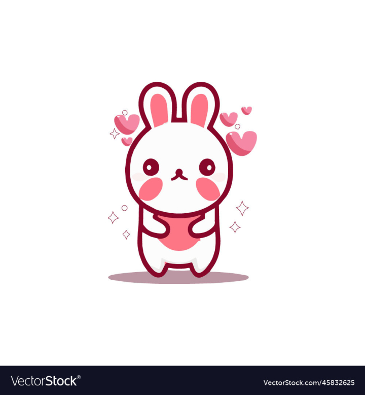vectorstock,Rabbit,Rabbits,Stickers,Sticker,Valentines,Vector,Day,Icon,Design,Graphics,Art,Download,Character,Free,Bunny,Custom,Die,Cut,How,To,Make,Offset,Kiss,Tattoo,Illustration,Print,Gifts,Decor,Cute,Gift,Ideas,Diy