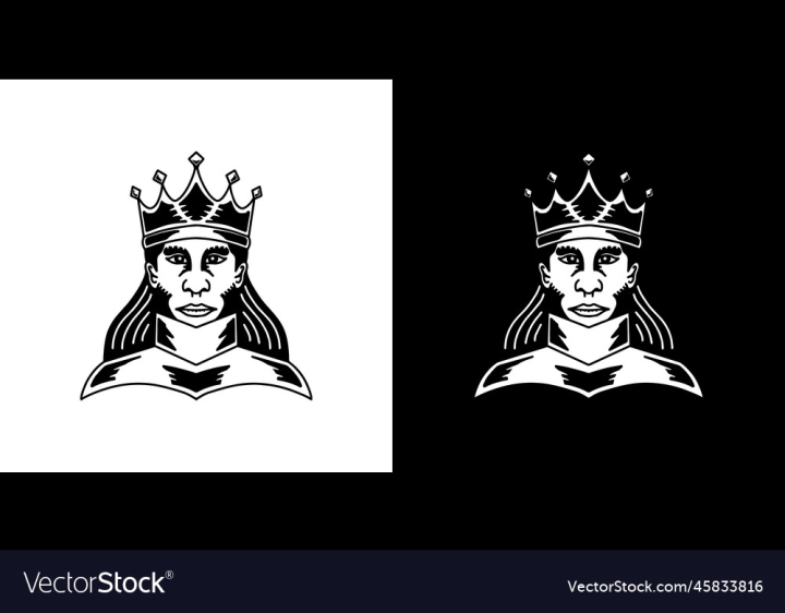 King Crown, Moustache and Beard Logo Vector Illustration Stock Vector -  Illustration of face, crown: 109183736