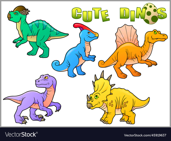 Free: cute cartoon dinosaurs 