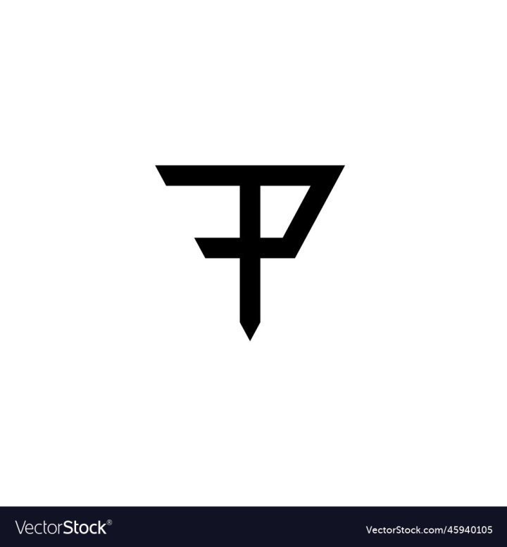 FP concept logo design | Text logo design, Typographic logo design, Letter  logo design