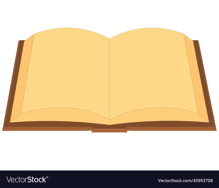 vectorstock,Book,Old,Empty,Opened,Copy,Space,Vintage,Volume,Open,Clear,Vector,Illustration,Paper,Clean