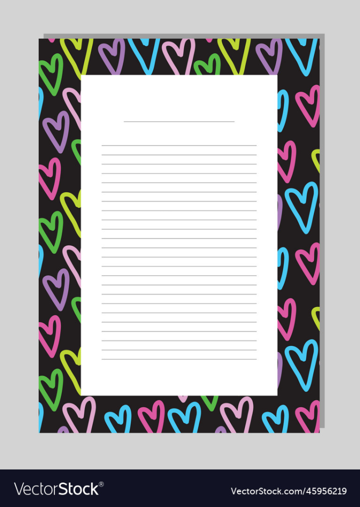 Free: empty note template page with lines 
