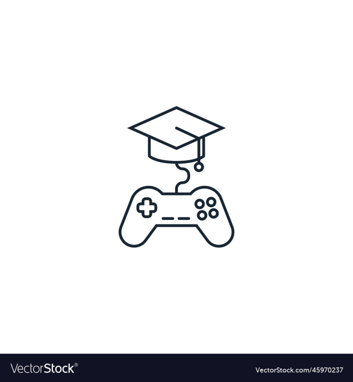 vectorstock,Learning,E Learning,Game,Icon,Sign,Symbol,Education,White,Background,Idea,Play,Line,Learn,Set,Isolated,Vector,Design,School,Home,Single,Base,Leisure,Gamepad,Illustration