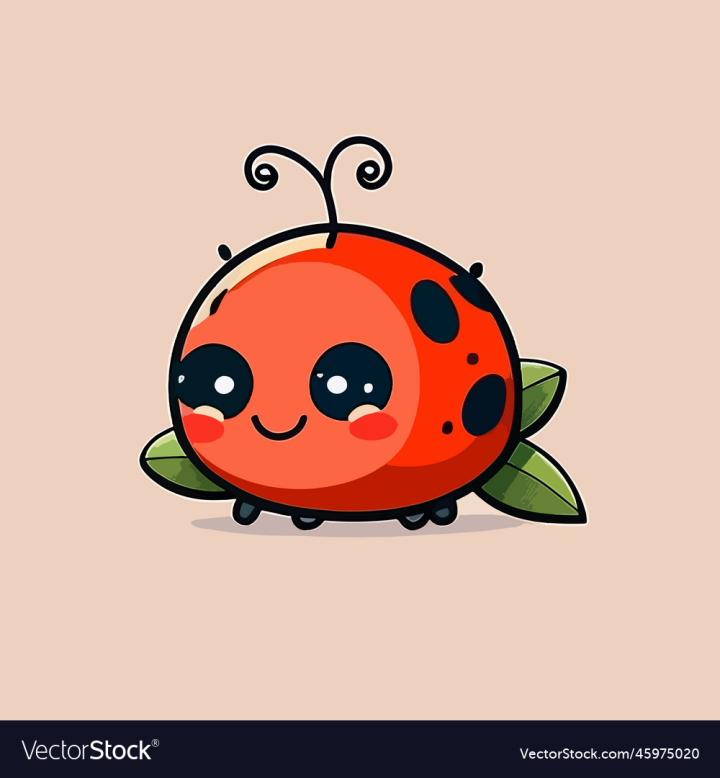 vectorstock,Cartoon,Animal,Ladybug,Wildlife,Black,White,Background,Red,Design,Lady,Summer,Natural,Insect,Cute,Small,Beetle,Isolated,Ladybird,Graphic,Love,Happy,Icon,Nature,Leaf,Spring,Fly,Bug,Vector,Illustration,Art