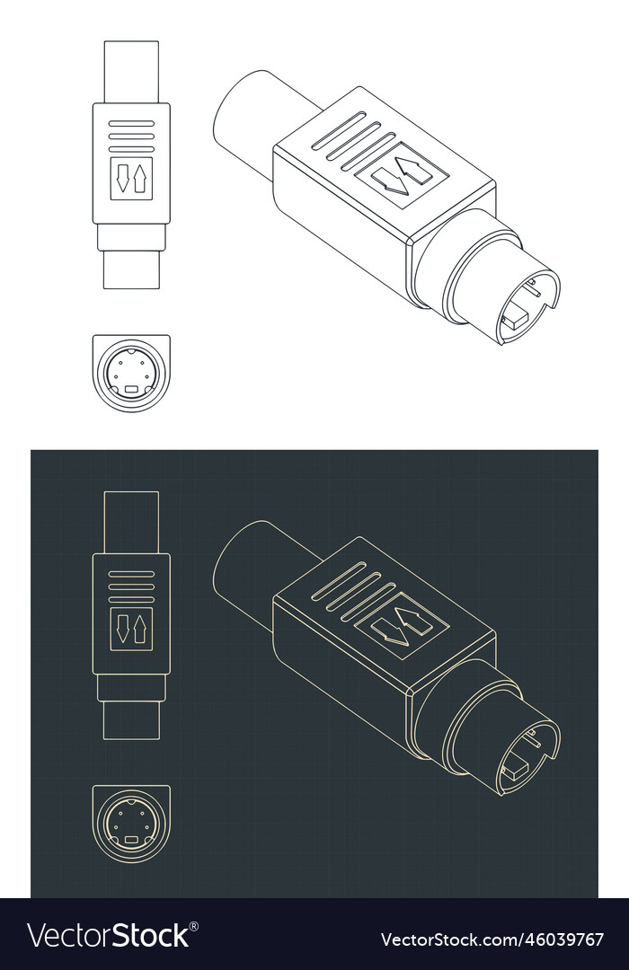 vectorstock,Blueprints,S,Video,Plug,Vector,Illustration,Design,Stereo,Connect,Technology,Electronic,Drawings,Close Up,Isometric,Sketches,Multimedia,Optic,Connector,Hdtv,Vhs,Cable,Television,Studio,Interface,Component,Electrical,Tv,Analog,Input,Output