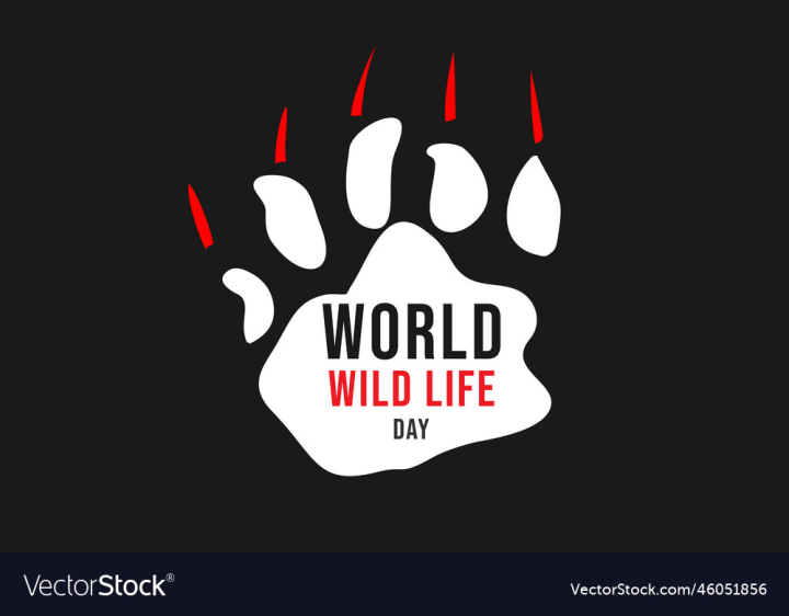 vectorstock,Wildlife,World,Day,Design,Banner,Icon,Card,Holiday,Global,Vector,Illustration,2,March,Modern,Nature,Web,Life,Wild