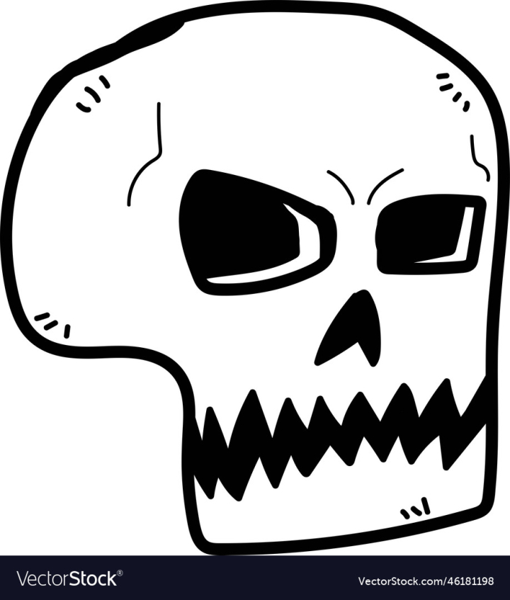 vectorstock,Skull,Halloween,Cool,Icon,Doodle,Skelleton,Logo,Cartoon,Emblem,Anatomy