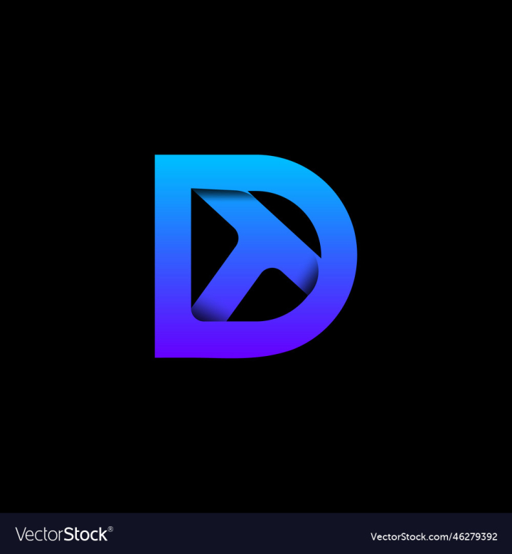 Dt d t letter logo design initial Royalty Free Vector Image