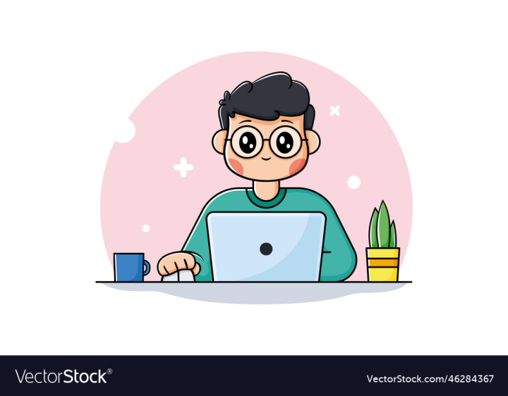 vectorstock,Boy,Laptop,Cute,Education,Coffee,Cup,Concept,Teen,Smiling,Using,Happy,Background,Design,Home,Person,Plant,Kid,Internet,Work,Cartoon,People,Sitting,Desk,Pot,Character,Class,Isolated,Learning,Homework,Online,Front,Freelancer,Freelance,Graphic,Vector,Illustration,Art,White,Student,Pink,Table,Male,Child,Young,Learn,Study,Smile,Little,Remote,Workplace
