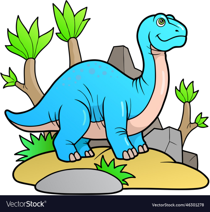 vectorstock,Dinosaur,Prehistoric,Dinosaurs,Animals,Design,Nature,Cartoon,Reptile,Extinct,Lizard,Brachiosaurus,Jurassic,Dino,Apatosaurus,Illustration,Print,Drawing,Sticker,Picture,For,Kids
