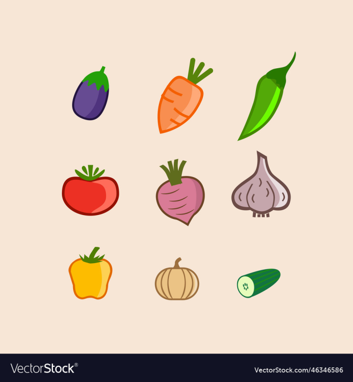 vectorstock,Vegetable,Icon,Fruit,Vector