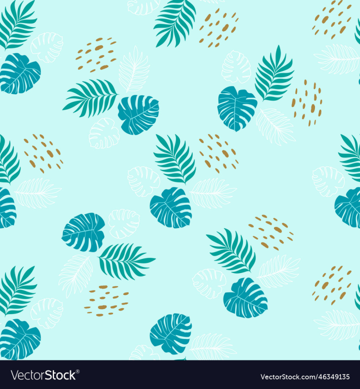 vectorstock,Pattern,Leaves,Tropical,Modern,Abstract,Floral,Leaf,Nature,Dotted,Pastel,Hand,Drawn,Background,Fabric,Textile,Scrapbook,Vector,Illustration,Art,Graphics