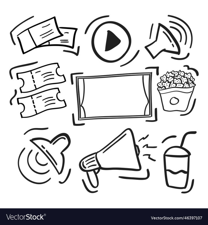 vectorstock,Icon,Cinema,Drawn,Hand,Doodle,Entertainment,Design,Drawing,Camera,Film,Element,Media,Collection,Set,Equipment,Isolated,Concept,Director,Leisure,Filmstrip,Megaphone,Cinematography,Graphic,Illustration,Art,Video,Sketch,Play,Sign,Movie,Object,Screen,Symbol,Reel,Television,Theater,Popcorn,Theatre,Ticket,Motion,Tv,Multimedia,Vector,Online