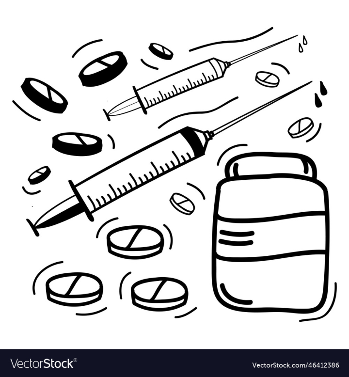 pills and capsules seamless pattern background, wallpaper, paper. sketch  hand drawn doodle. monochrome minimalism. medicine, health, treatment,  vitamins drugs 4998545 Vector Art at Vecteezy