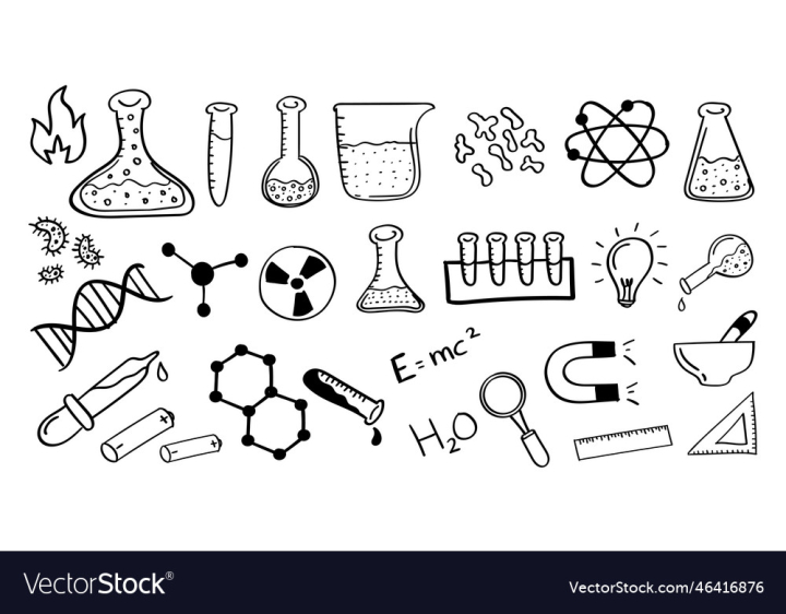 vectorstock,Icon,Science,Chemistry,Drawn,Hand,Doodle,Design,Drawing,Elements,Biology,Element,Book,Education,Collection,Set,Equipment,Glasses,Lab,Experiment,Atom,Chemical,Dna,Formula,College,Laboratory,Biotechnology,Biochemistry,Graphic,Illustration,Test,School,Sketch,Medicine,Medical,Study,Tube,Liquid,Scientific,Scientist,Research,Structure,Molecule,Molecular,Particle,Microscope,Radiation,Magnet,Physics