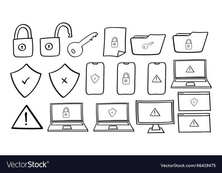 vectorstock,Icon,Security,Protection,Icons,Technology,Computer,Data,Internet,Sign,Shield,Lock,Key,Symbol,Set,Unlock,Accessibility,Safety,Padlock,Password,Privacy,Firewall,Vector,Illustration,System,Network,Laptop,Access,Cyber,And