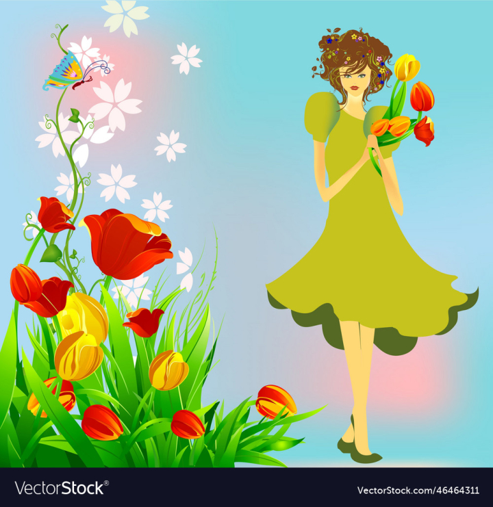 vectorstock,Spring,Girl,Face,Hair,Lips,Flower,Flowers,Floral,Woman,Grass,Color,Butterfly,Eyes,Eye,Colorful,Head,Hairstyle,Illustration,Design,Garden,Blossom,Summer,Plant,Park,Leaf,Natural,Season,Seasonal,Blooming,Vegetal