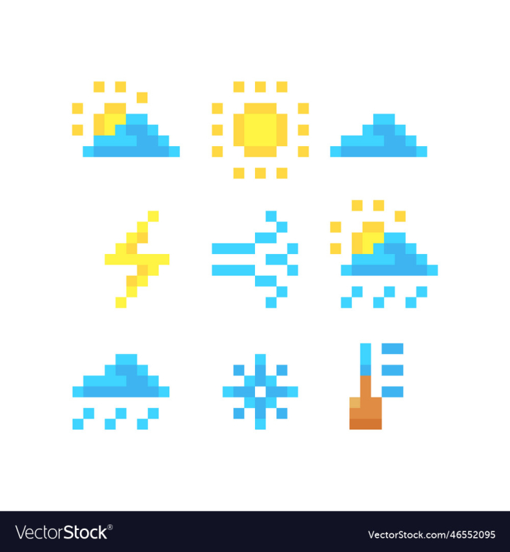 vectorstock,Icon,Icons,Cartoon,Weather,Flat,Colorful,Set,Pixel,Illustration,Art,Retro,Design,Vintage,Seasons,Color,Simple,Season,Rain,Cloud,Element,Meteorology,Climate,Console,Collection,Concept,Rainy,Lightning,Cloudy,8,Bit,Partly,Snow,Style,Sign,Web,Shower,Storm,Sun,Symbol,Snowflake,Thermometer,Sunny,Temperature,Thunder,Thunderstorm,Vector,Forecast